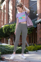 Women's Iris Lavender Crop Tops