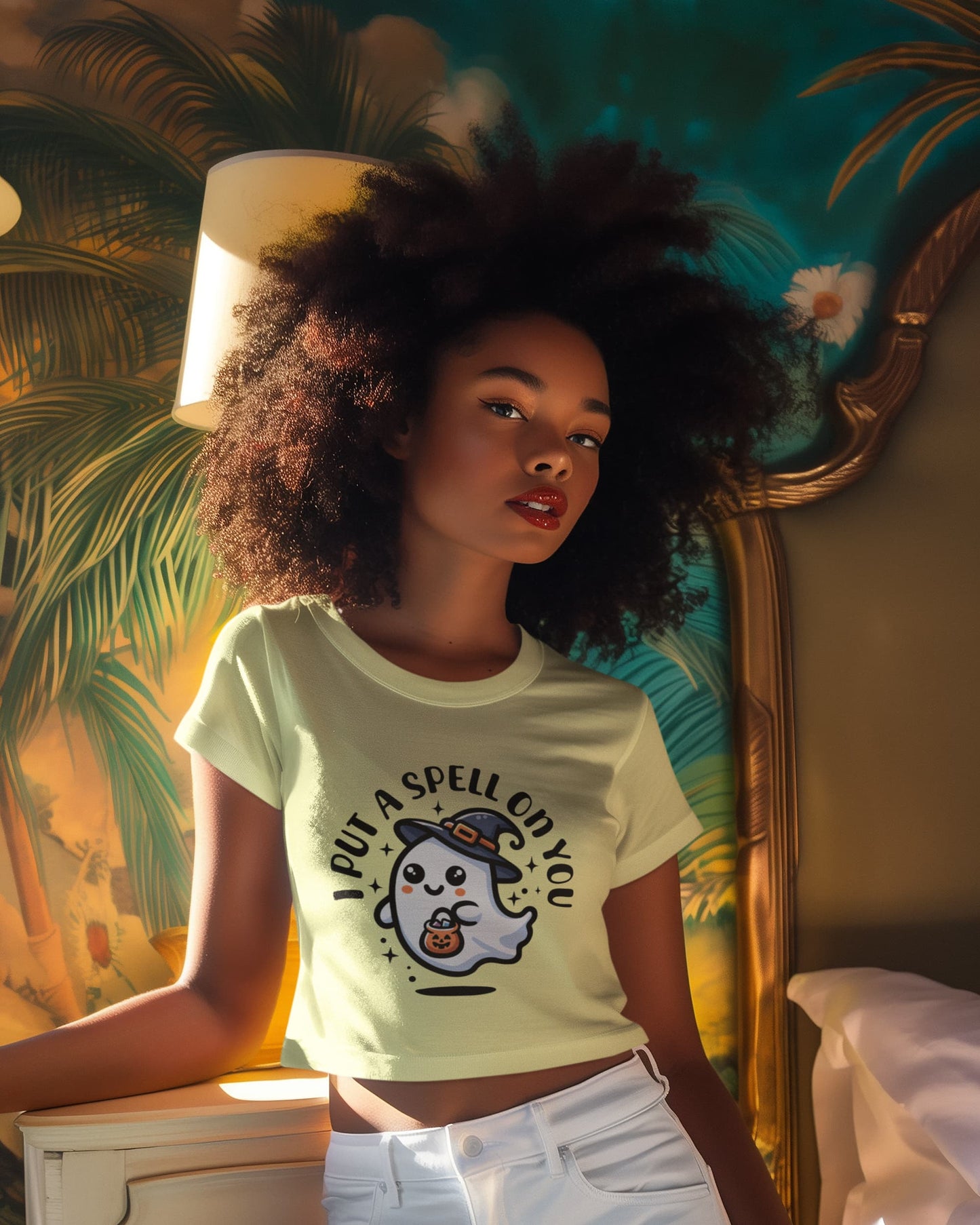 Women's Butter Yellow Crop Tops