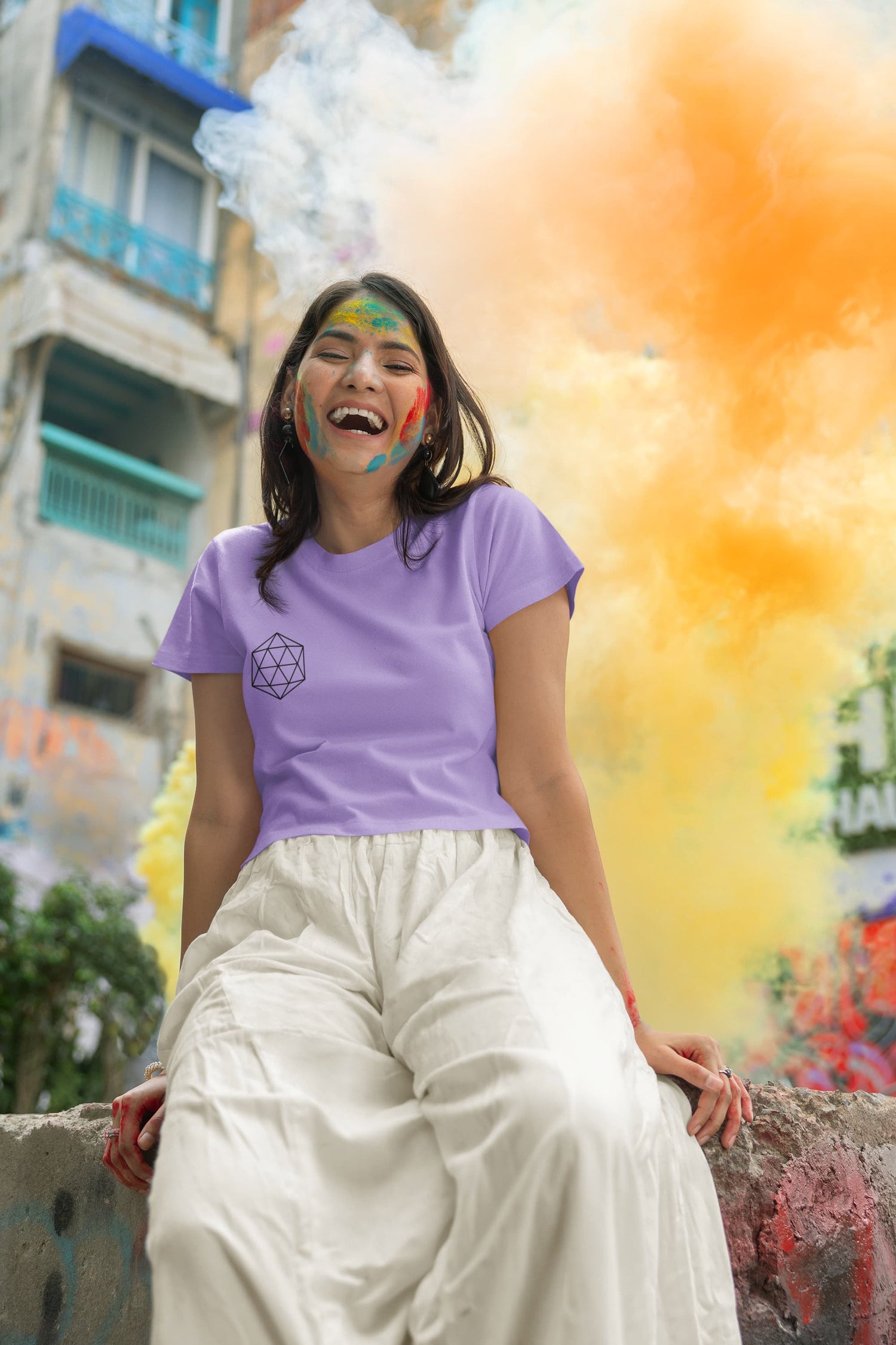 WOMENS IRIS LAVENDER CROP TOP