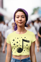 Women's Butter Yellow Crop Tops