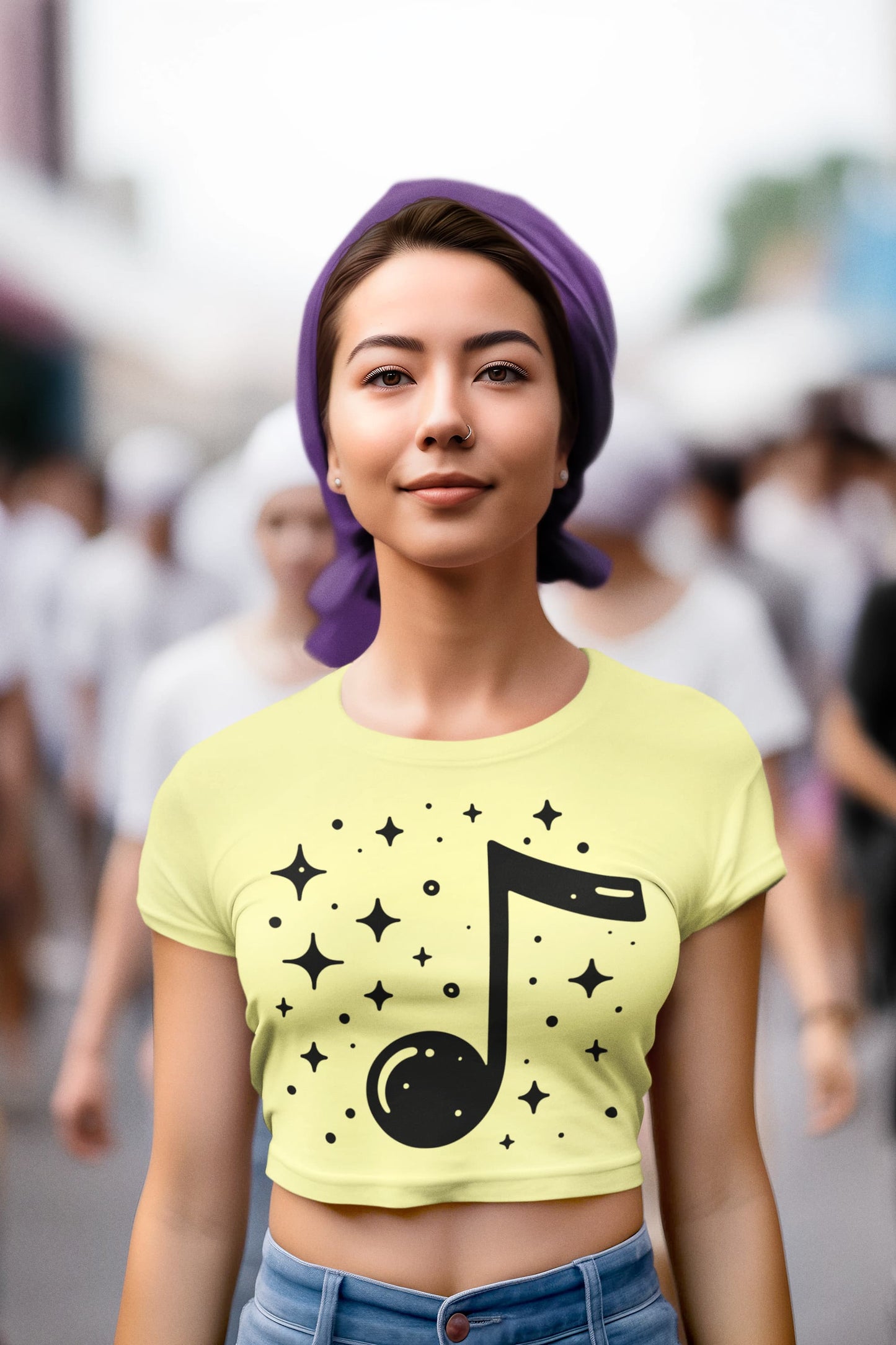 Women's Butter Yellow Crop Tops