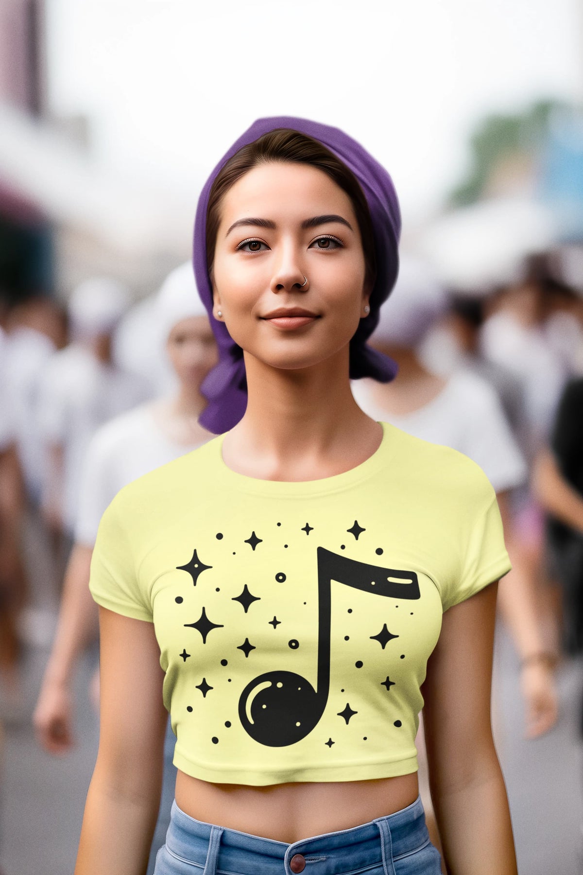 Women's Butter Yellow Crop Tops
