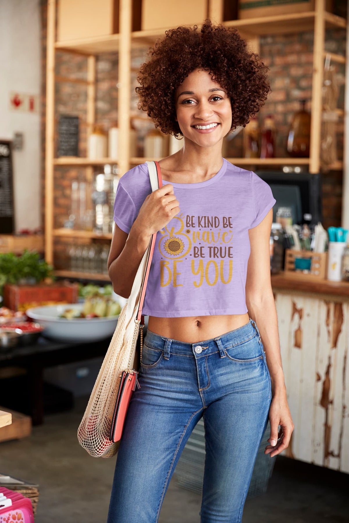 Women's Iris Lavender Crop Tops