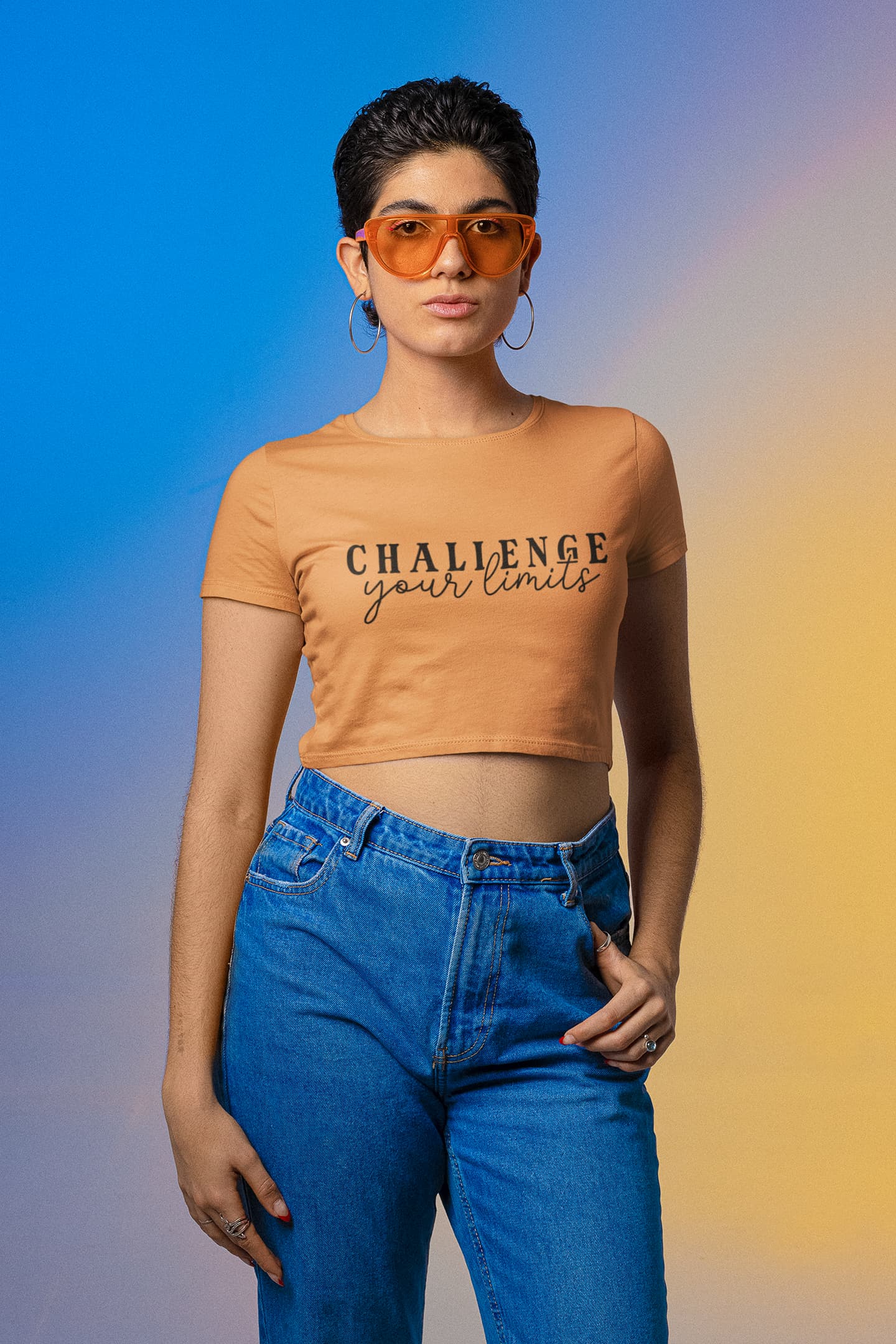 WOMENS MUSTARD YELLOW CROP TOP