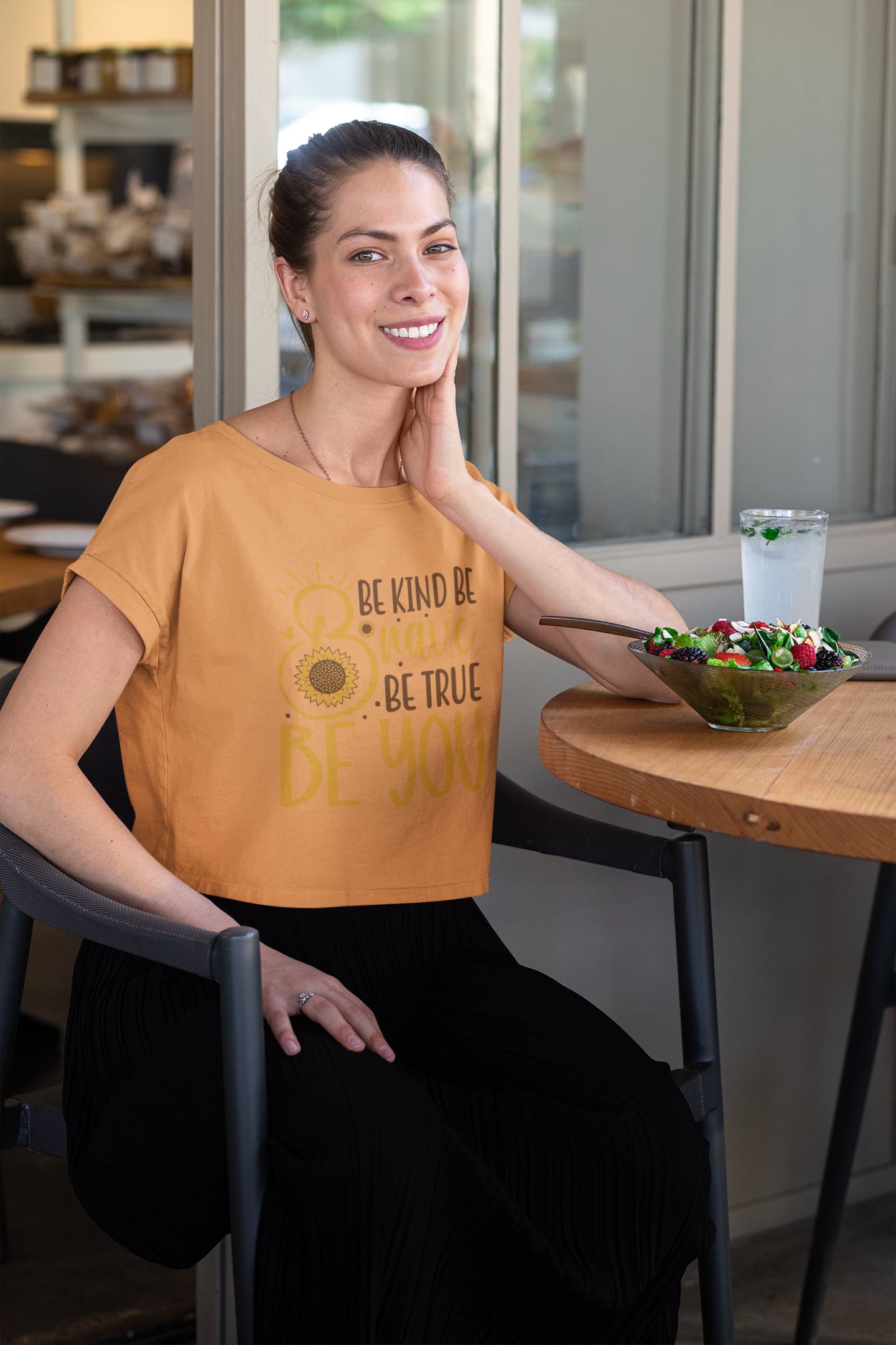Women's Mustard Yellow Crop Tops