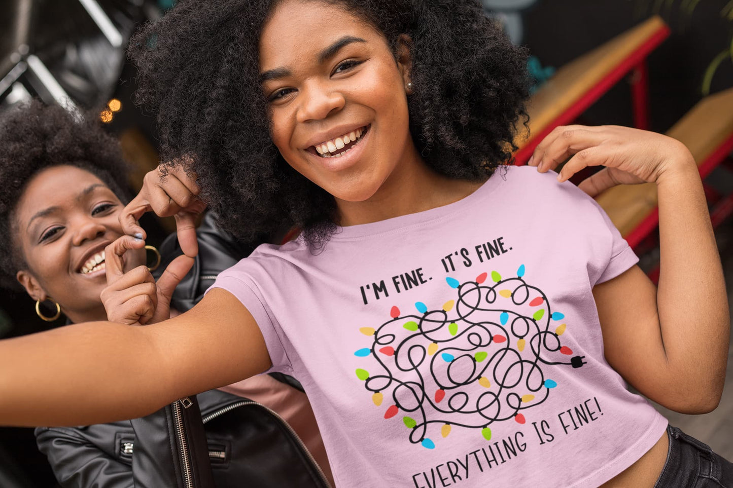 Women's Light Pink Crop Tops