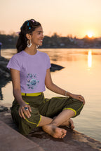 Women's Iris Lavender Crop Tops