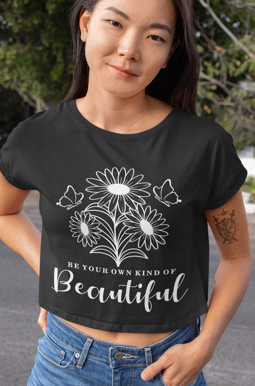 Karavirs® Armor Black crop top for women India