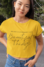 Women's Golden Yellow Crop Tops