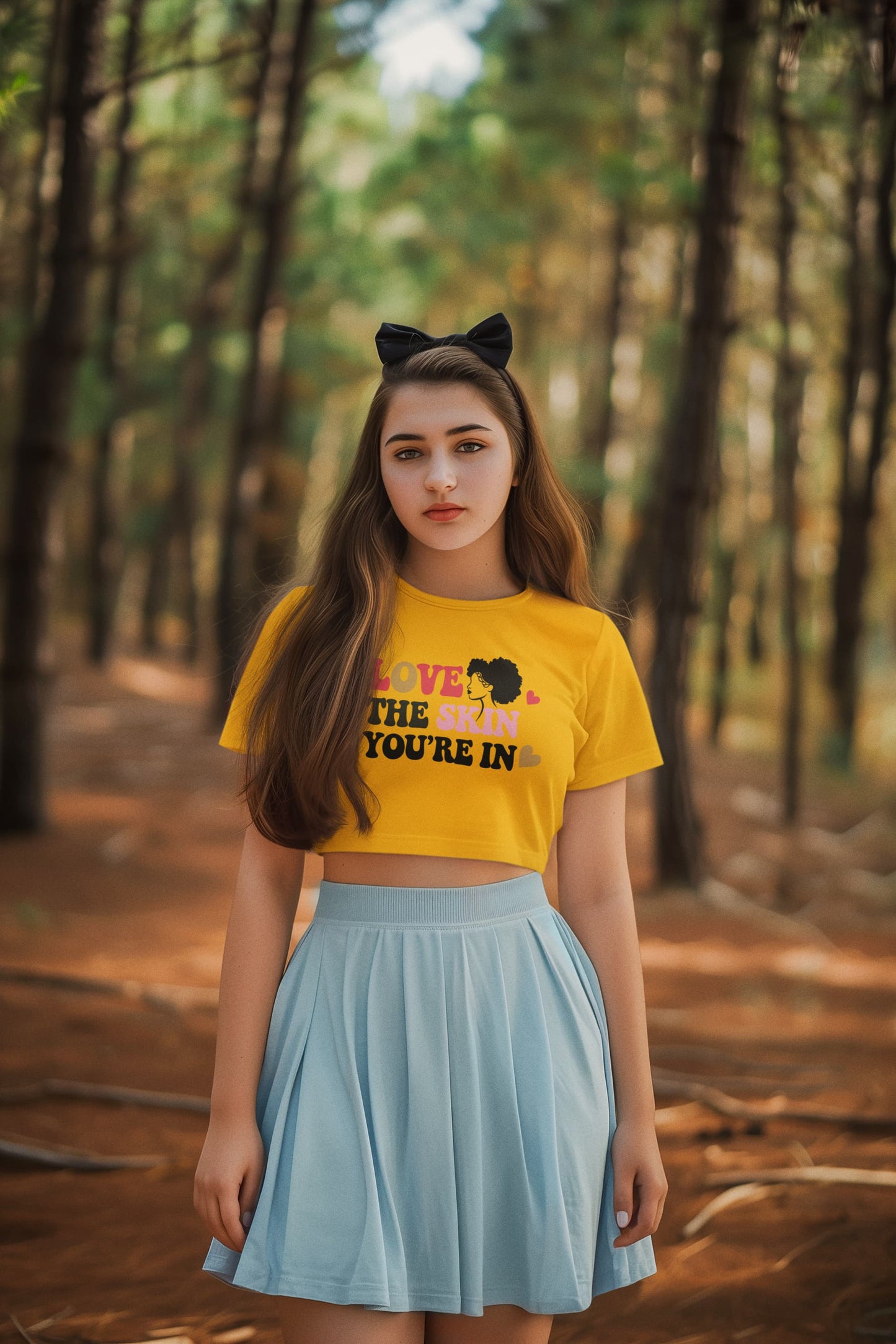 Women's Golden Yellow Crop Tops