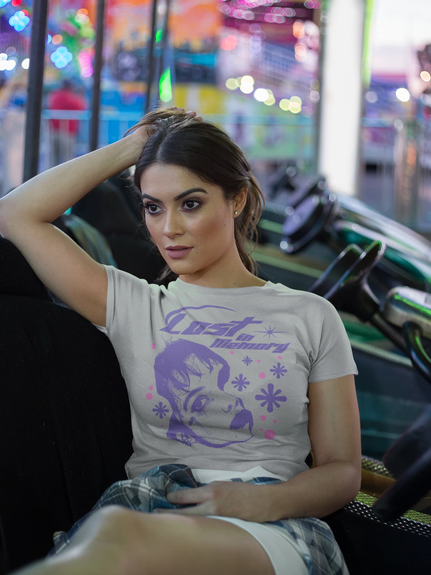 Women's Melange Grey Crop Tops
