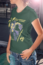 Women's Olive Green Round Neck T-shirts
