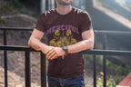Men's Burgundy Round Neck T-shirts