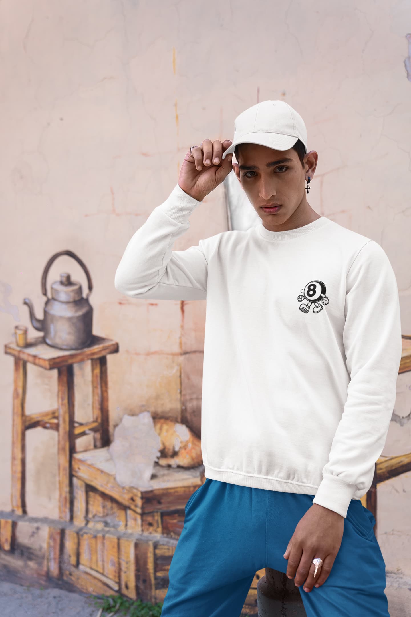 Men's White Sweatshirts