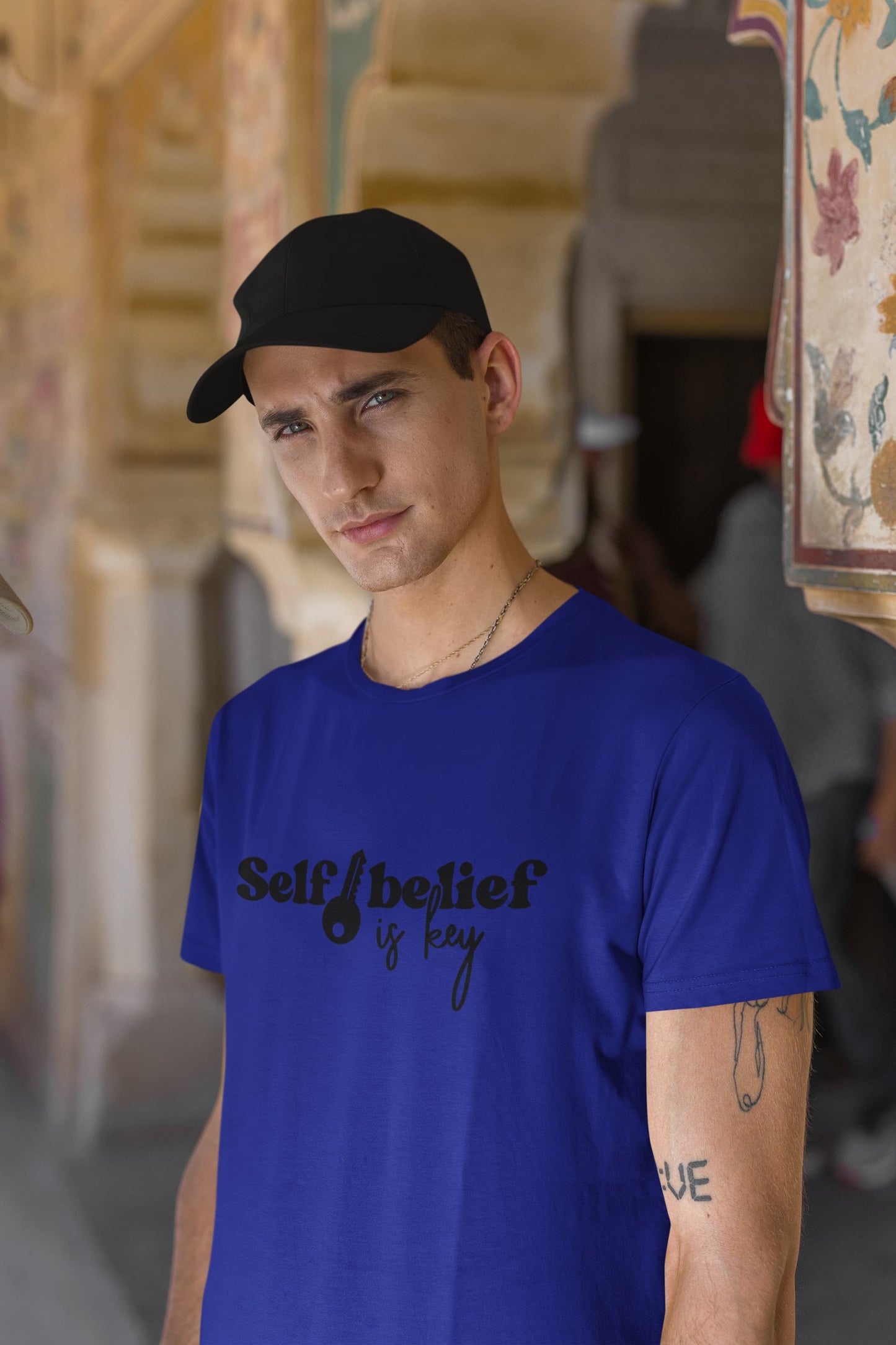 MENS ROYAL BLUE ROUNDNECK T-SHIRT