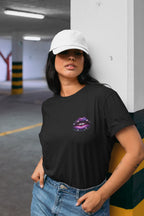 Women's Black Round Neck T-shirts