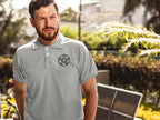 Men's Melange Grey Polo T-shirts
