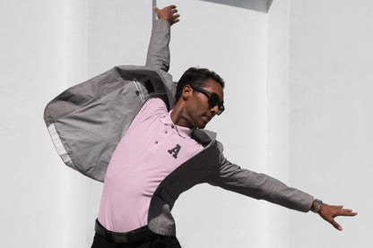Men's Light Pink Polo T-shirts
