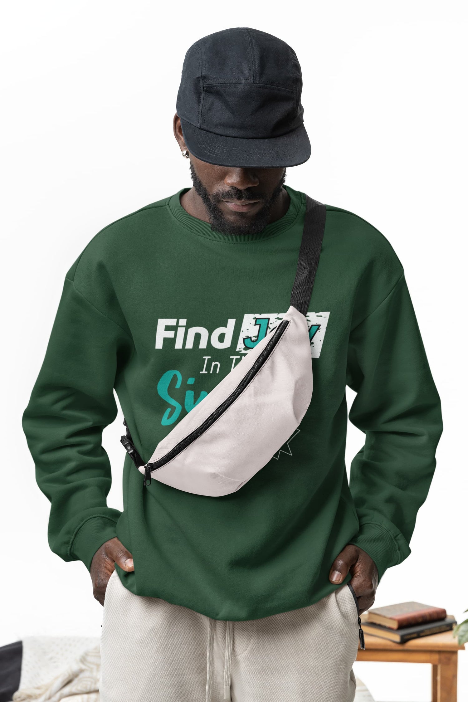 UNISEX OLIVE GREEN SWEATSHIRT 