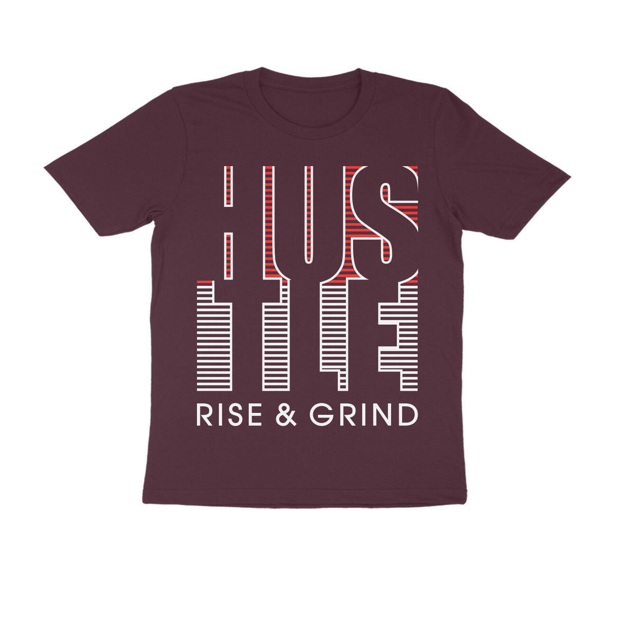 Karavirs® Chase Burgundy graphic tee for men India