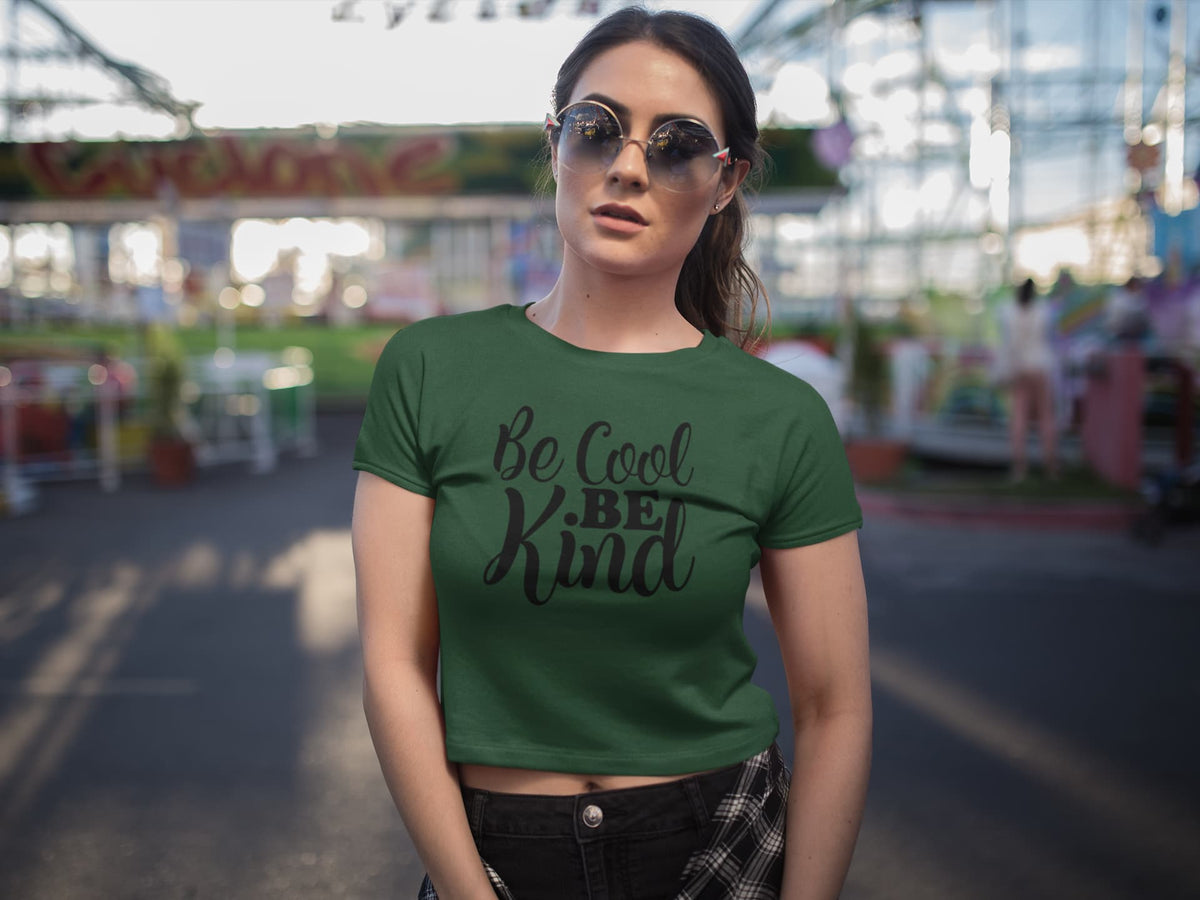 WOMENS OLIVE GREEN CROP TOP 