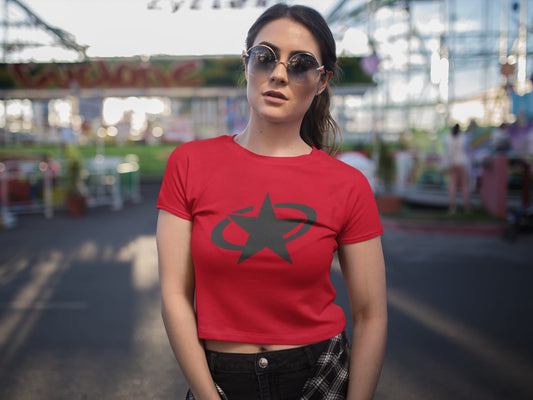 WOMENS RED CROP TOP
