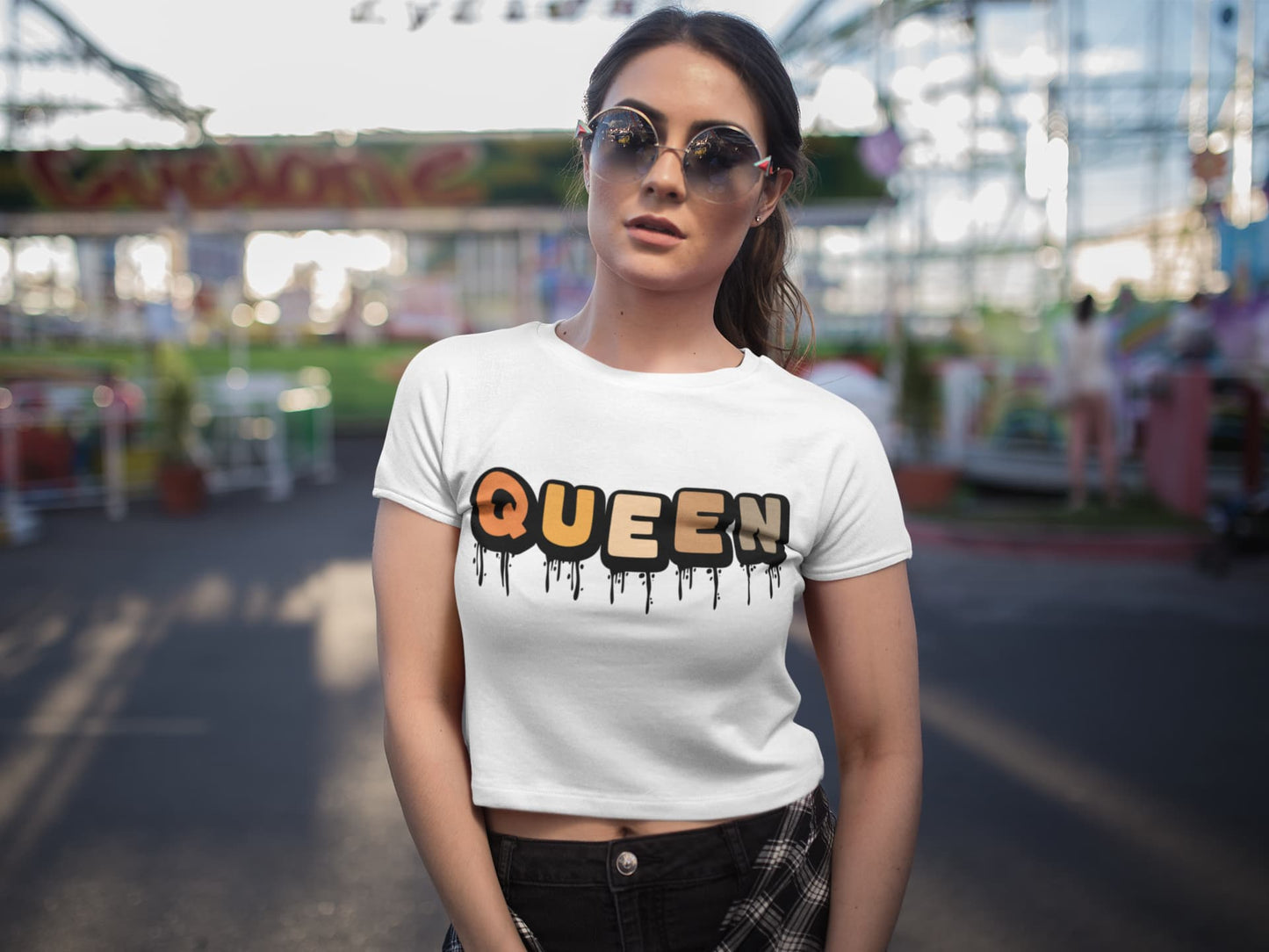 Women's White Crop Tops