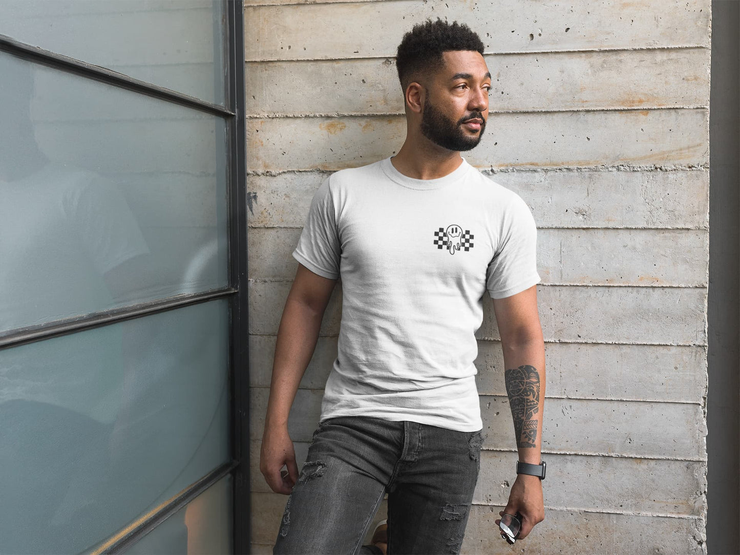 Men's White Round Neck T-shirts
