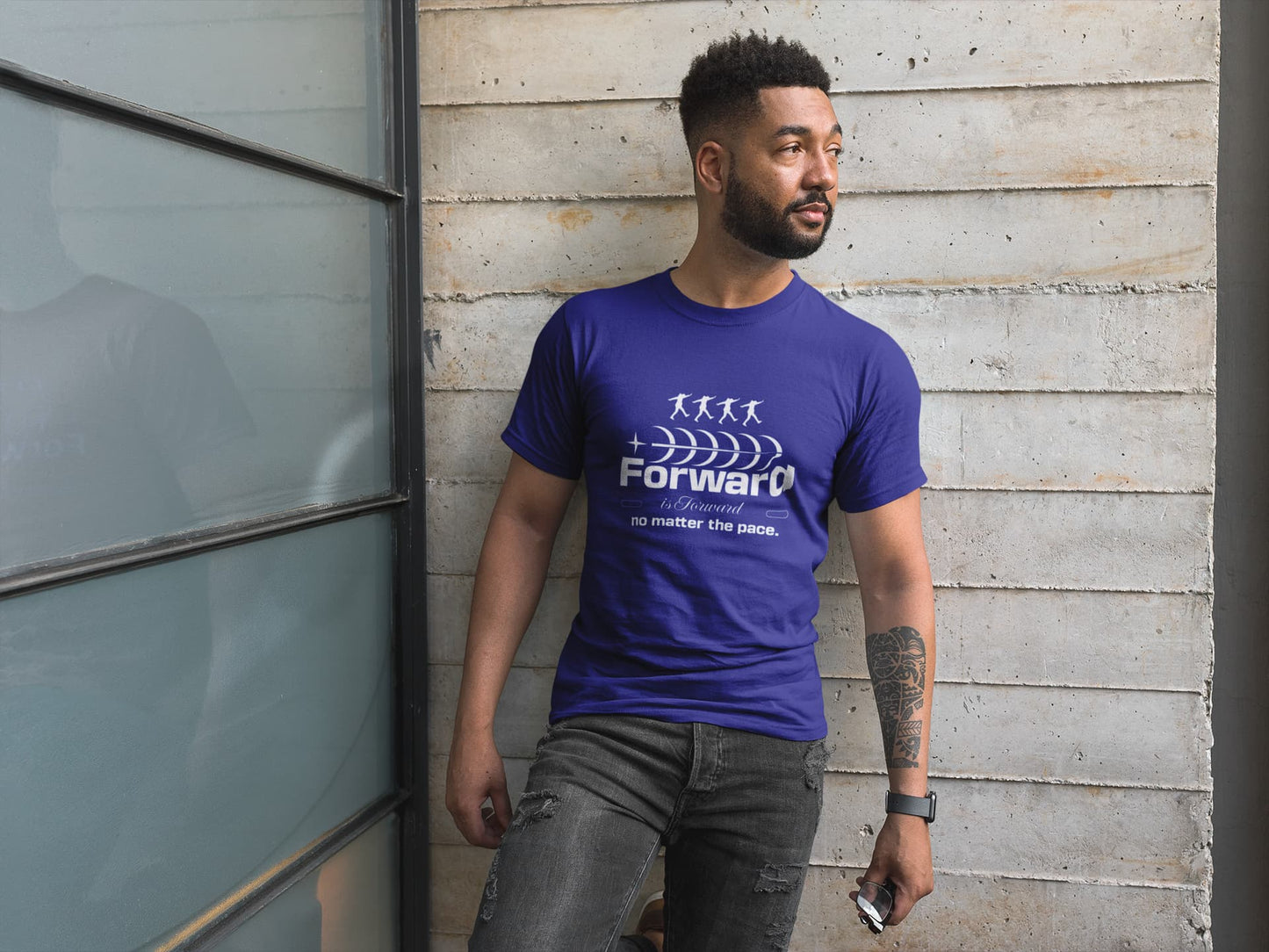 MENS ROYAL BLUE ROUNDNECK T-SHIRT