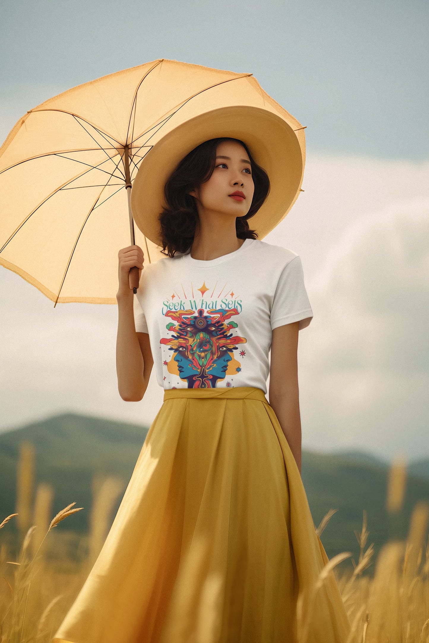 Women's White Round Neck T-shirts