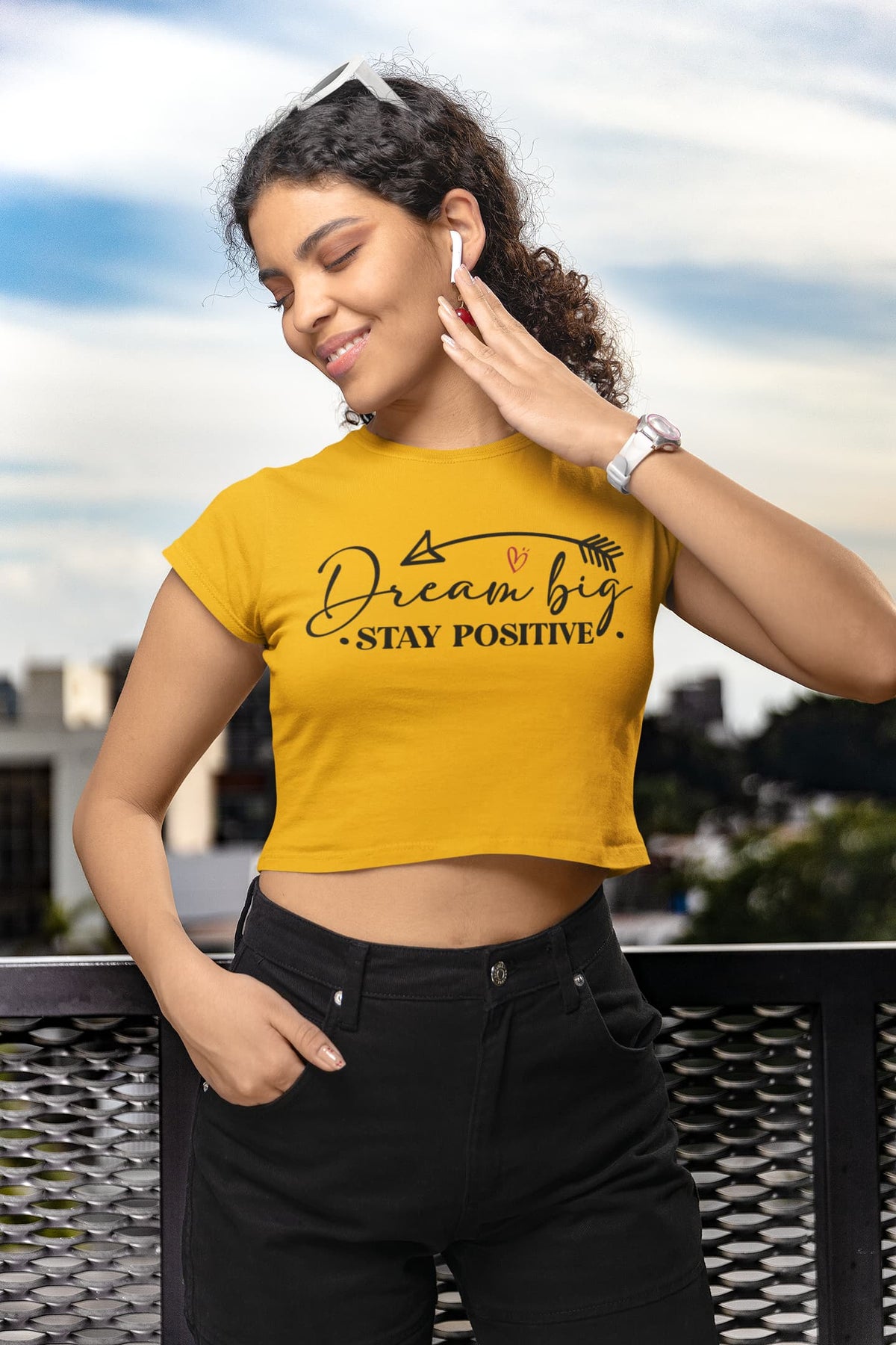 Karavirs® Bastion Golden Yellow crop top for women India