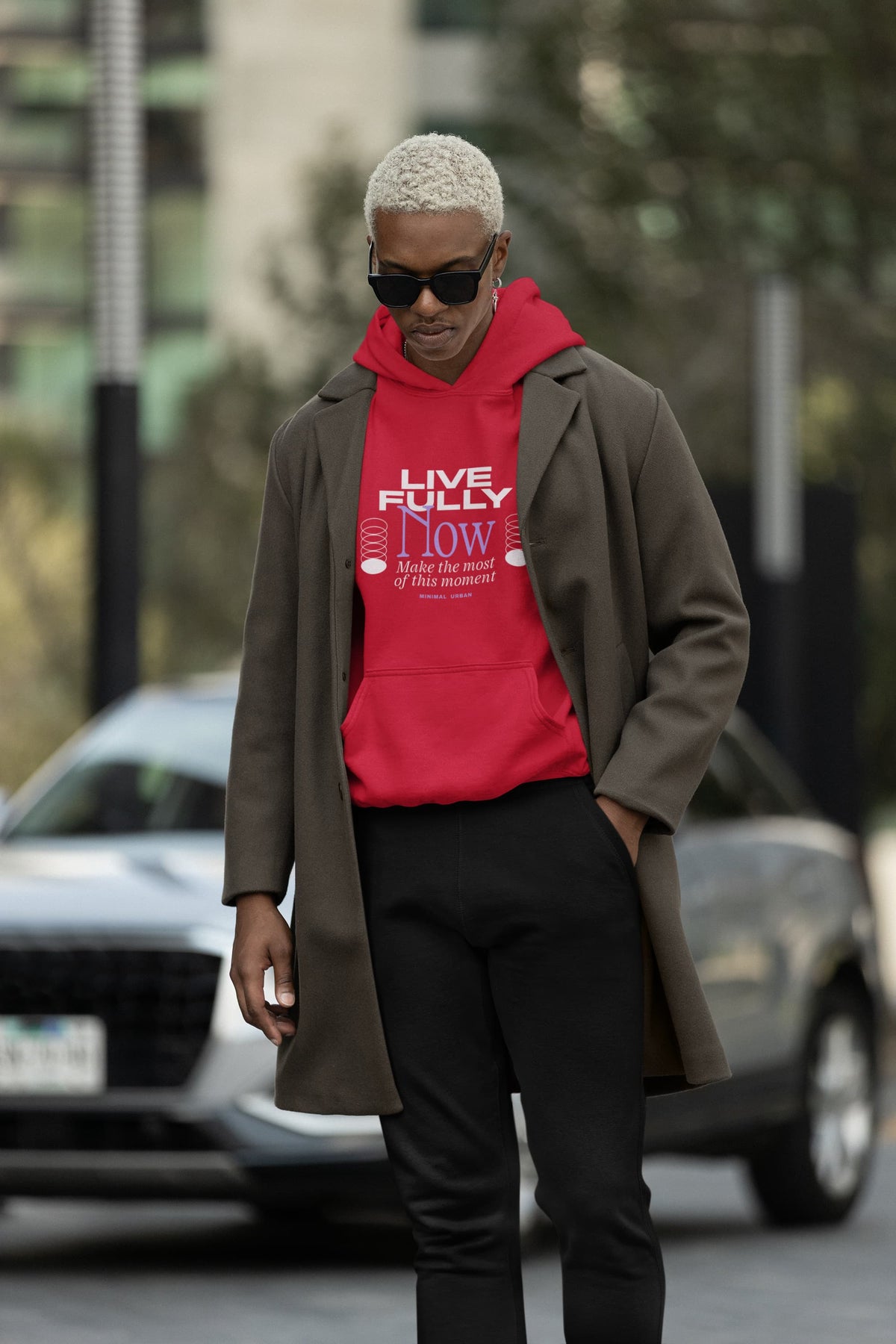 MENS RED HOODIES