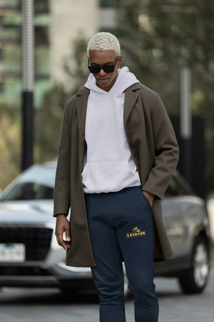 MENS NAVY BLUE JOGGERS