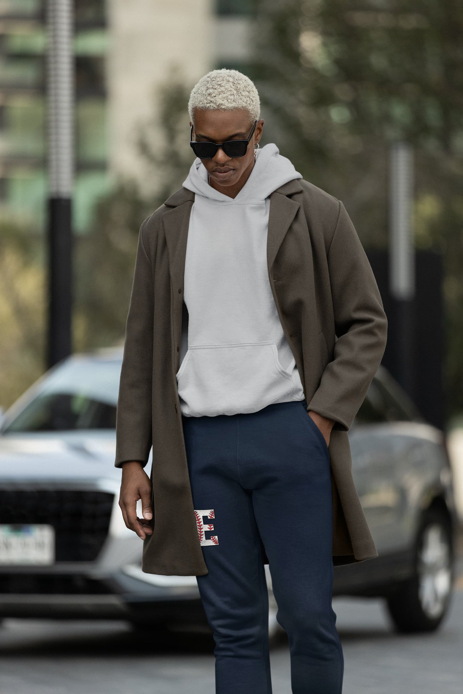 MENS NAVY BLUE JOGGERS