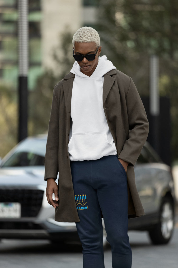 MENS NAVY BLUE JOGGERS 