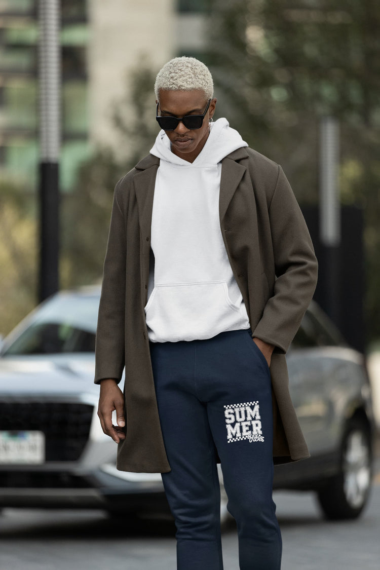 MENS NAVY BLUE JOGGERS 