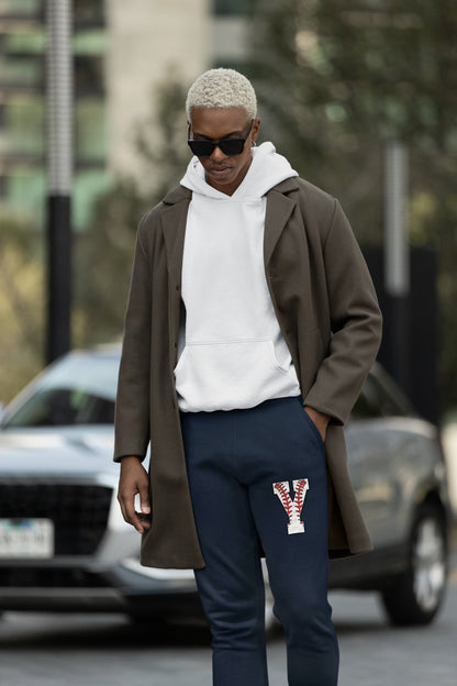 MENS NAVY BLUE JOGGERS 