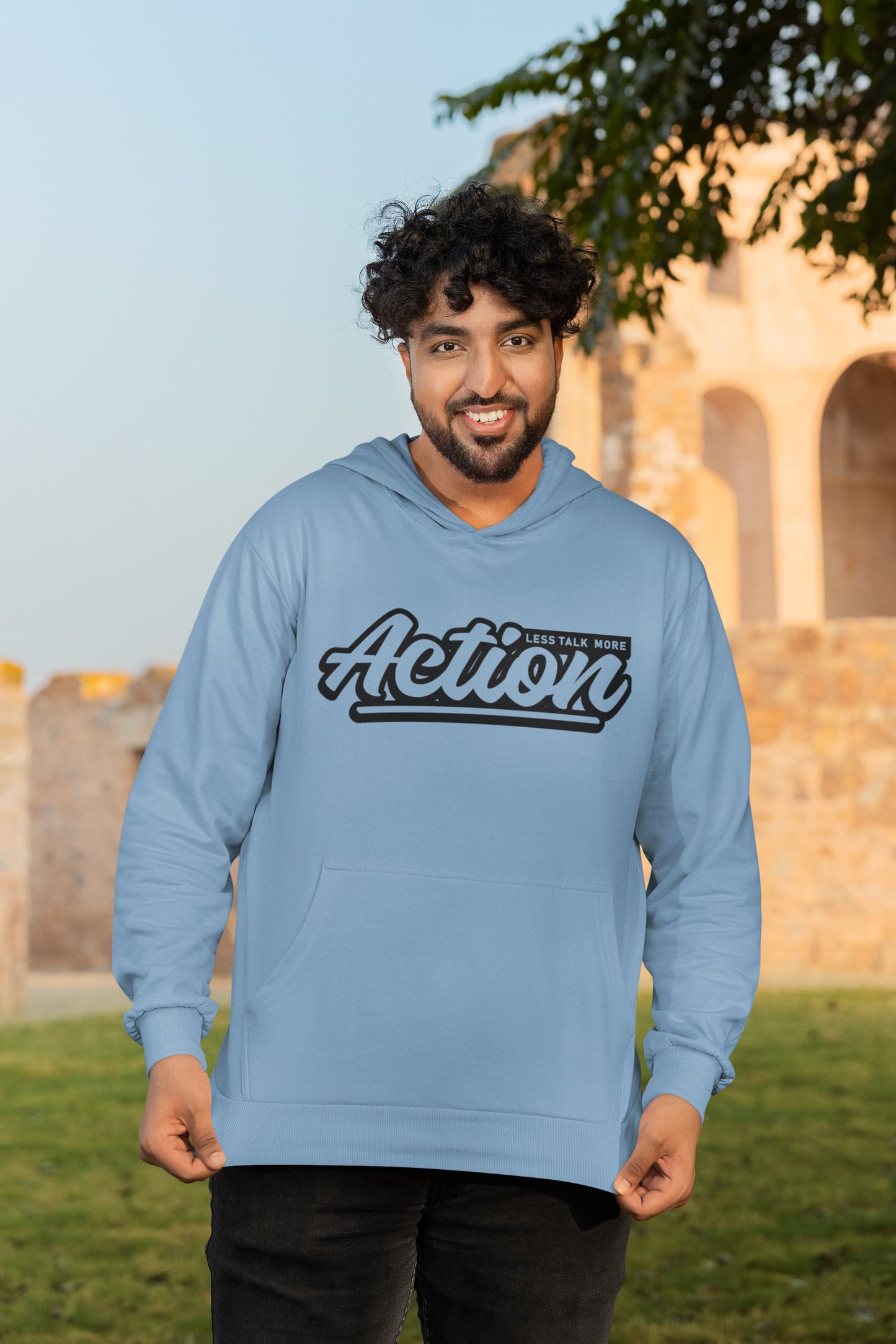 Men's Baby Blue Hoodies