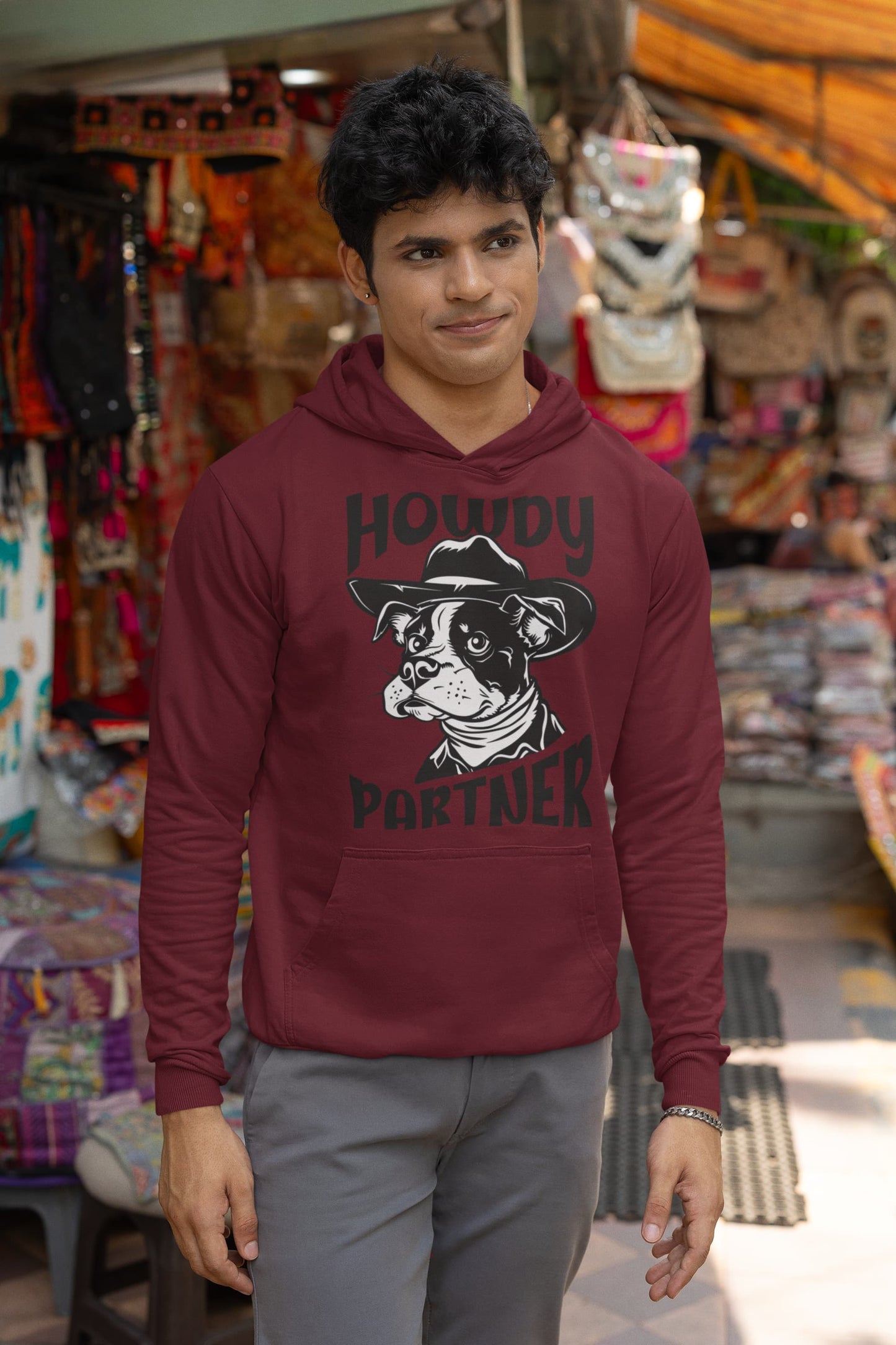 Men's Maroon Hoodies