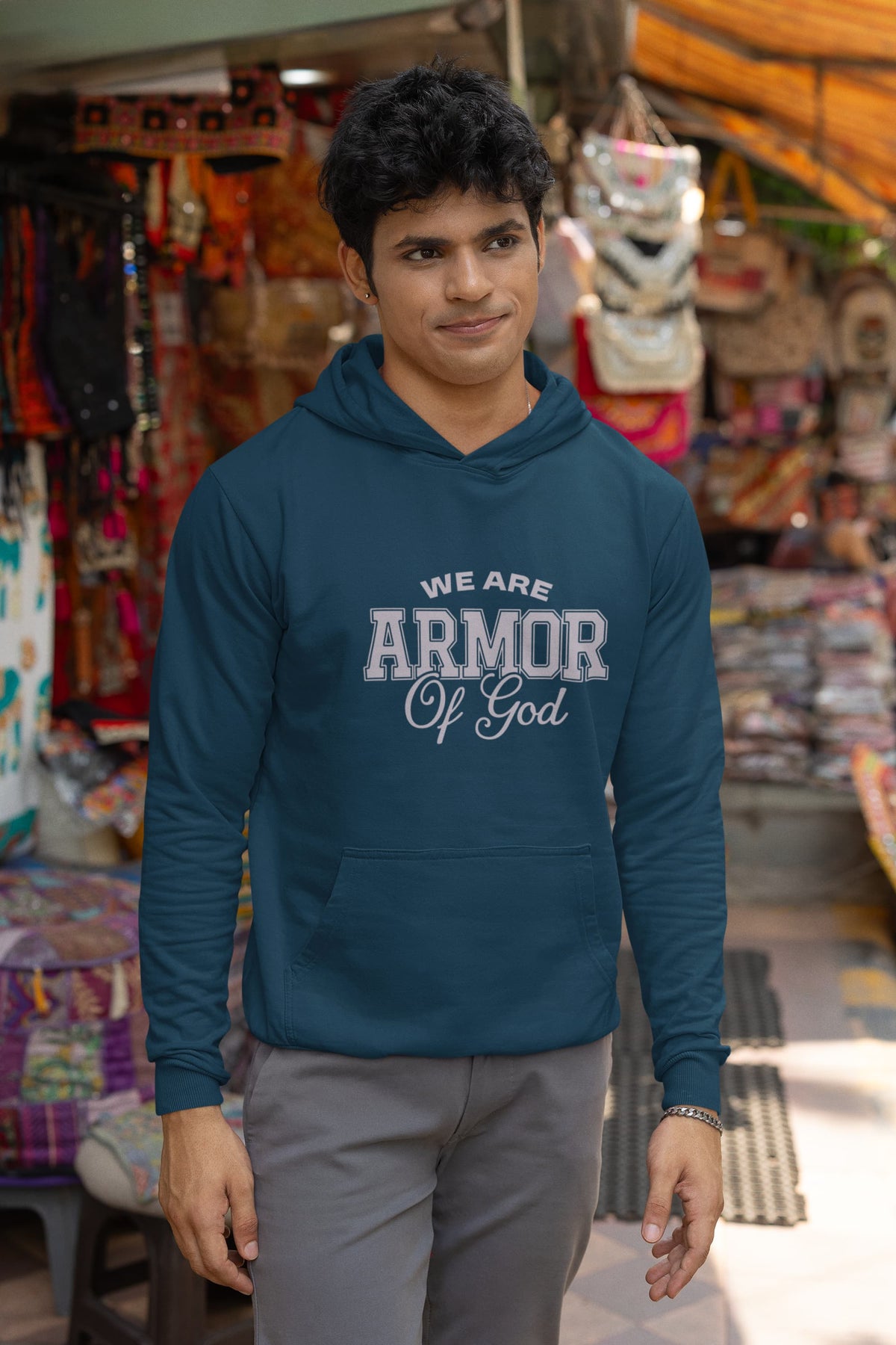 Karavirs® Armoured oversized hoodie for men India