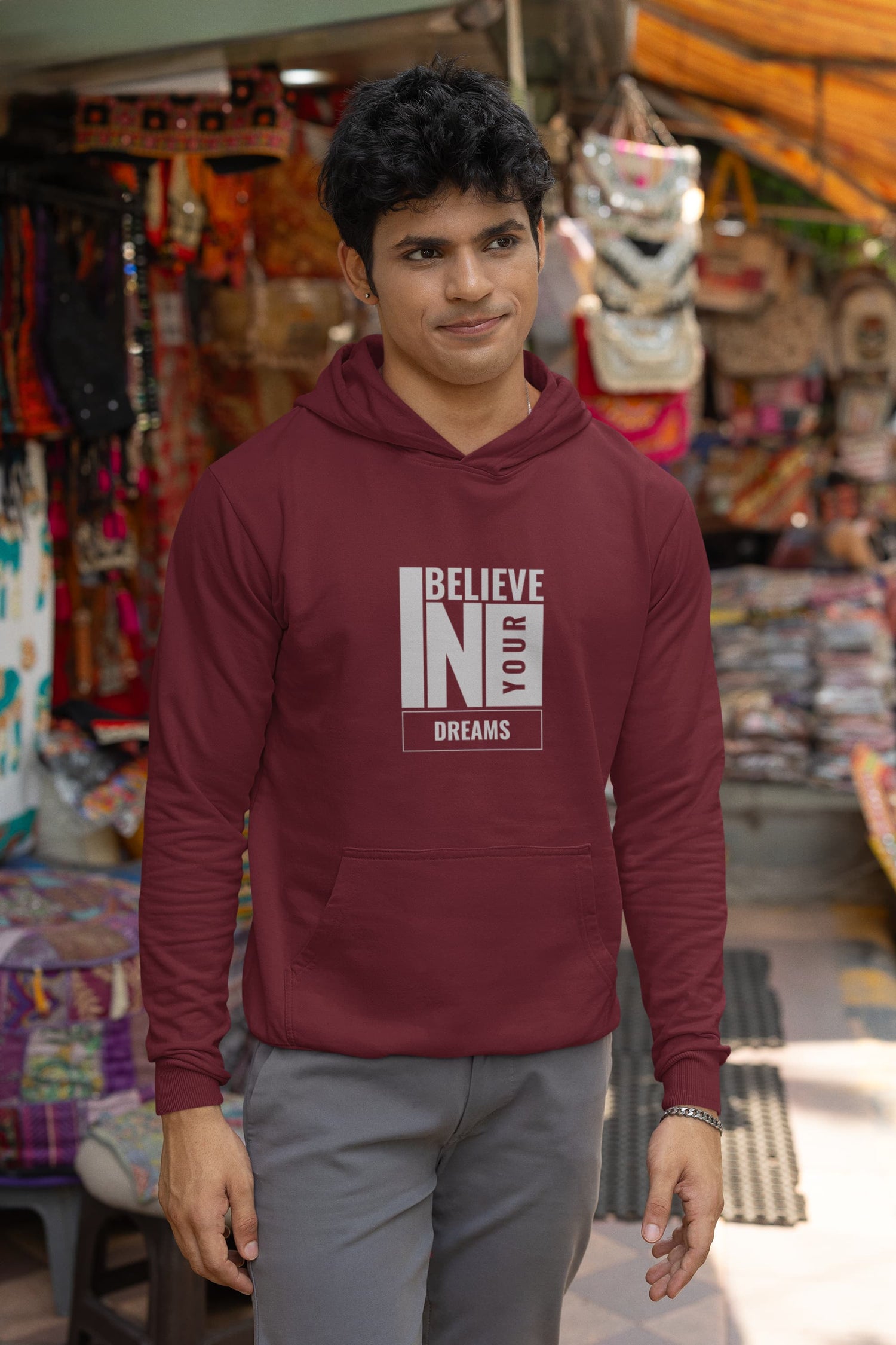 UNISEX MAROON HOODIES
