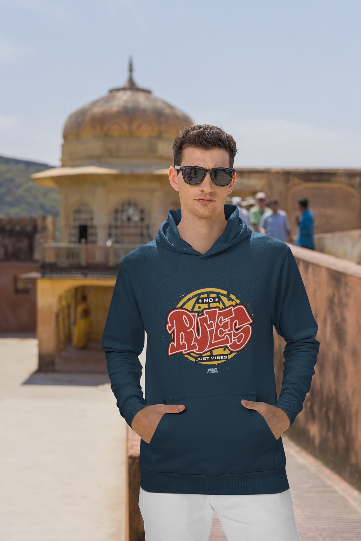 MENS NAVY BLUE HOODIES