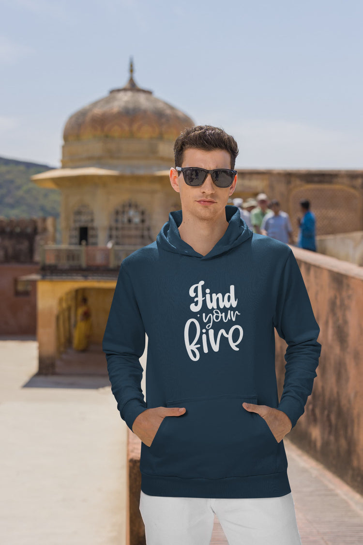 UNISEX NAVY BLUE HOODIES