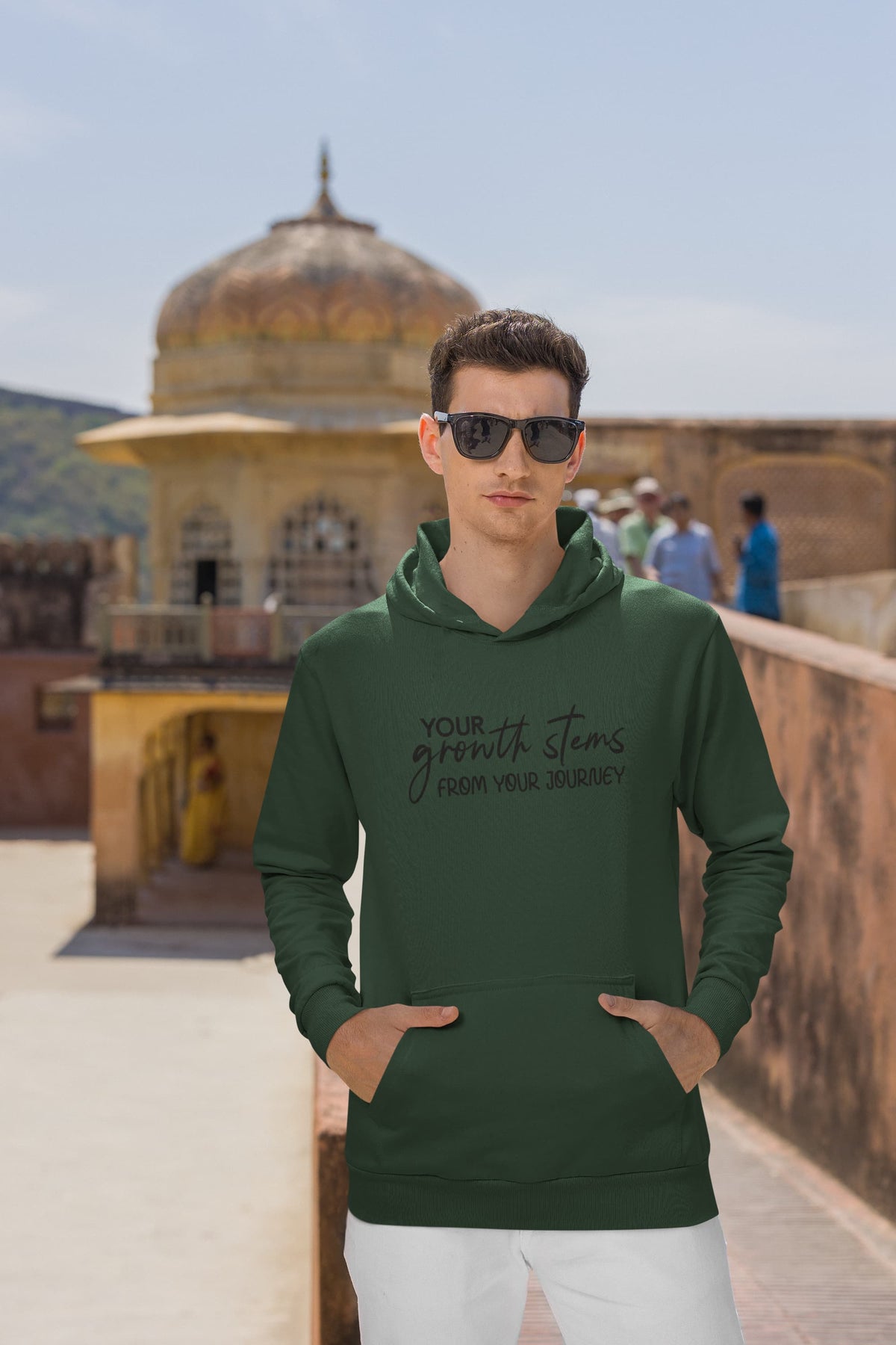 MENS OLIVE GREEN HOODIES 