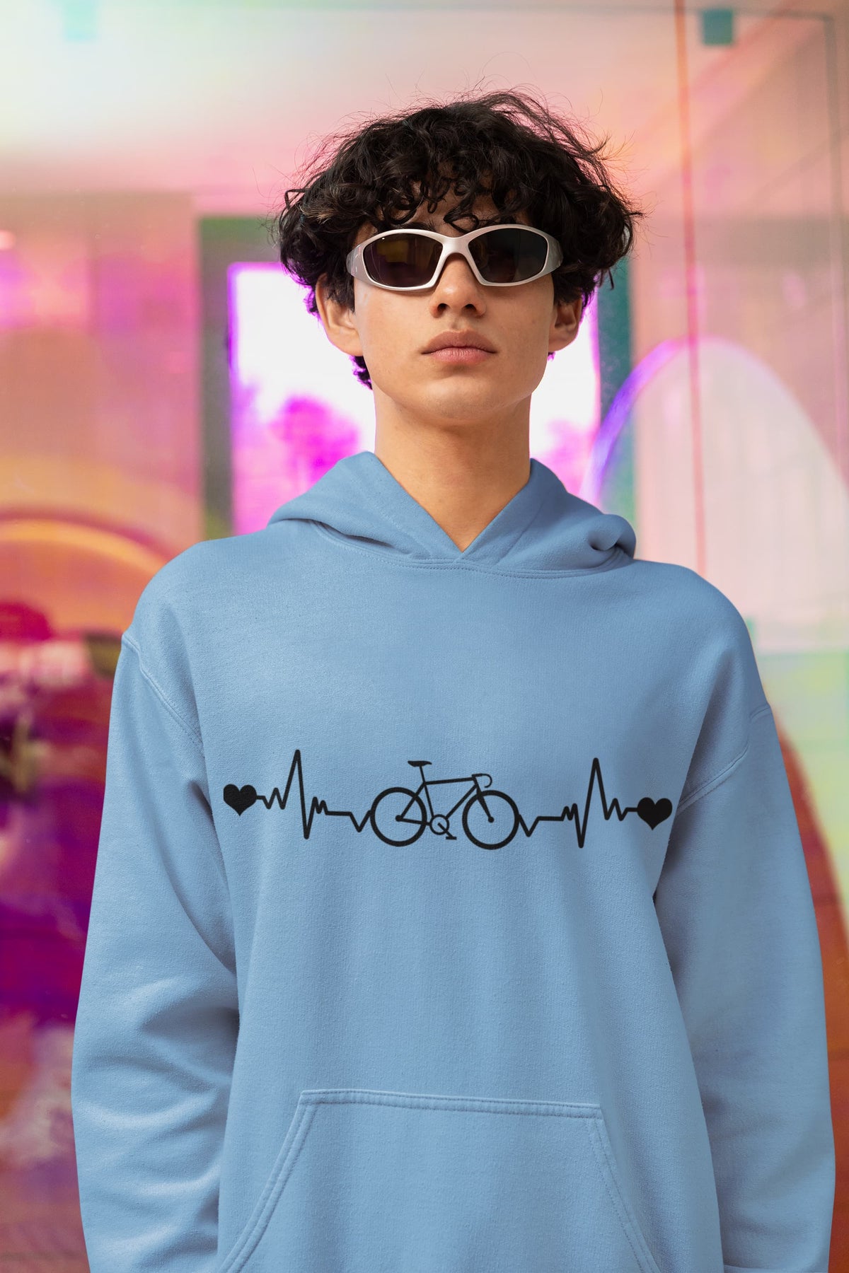 Men's Baby Blue Hoodies