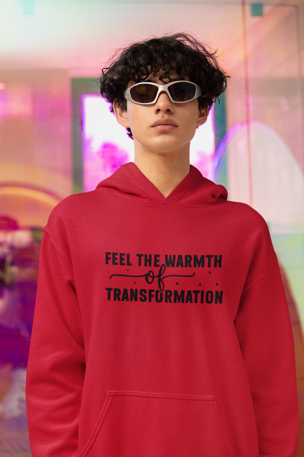 MENS RED HOODIES