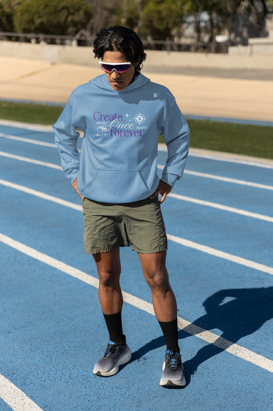 MENS BABY BLUE HOODIES