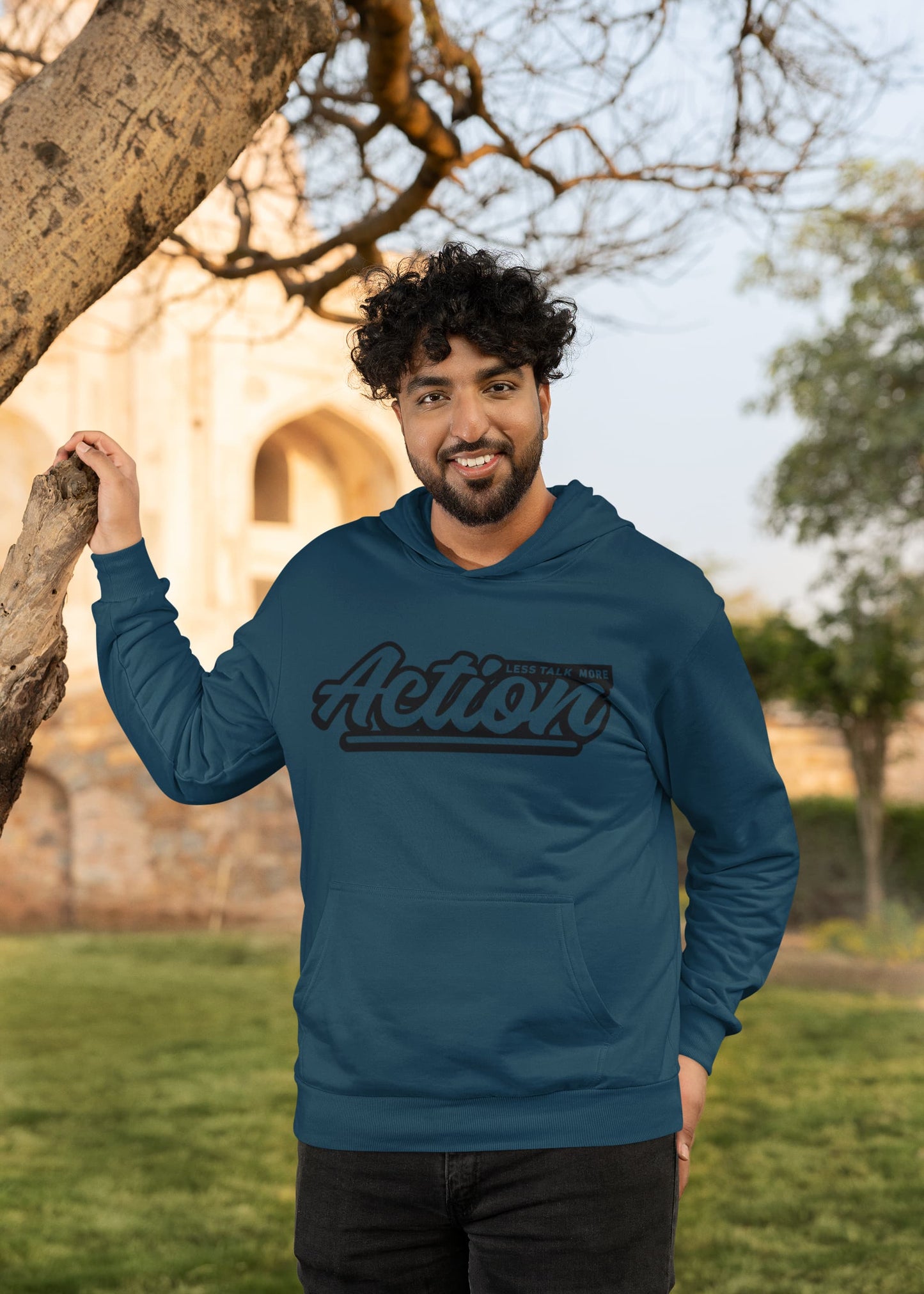 Men's Navy Blue Hoodies