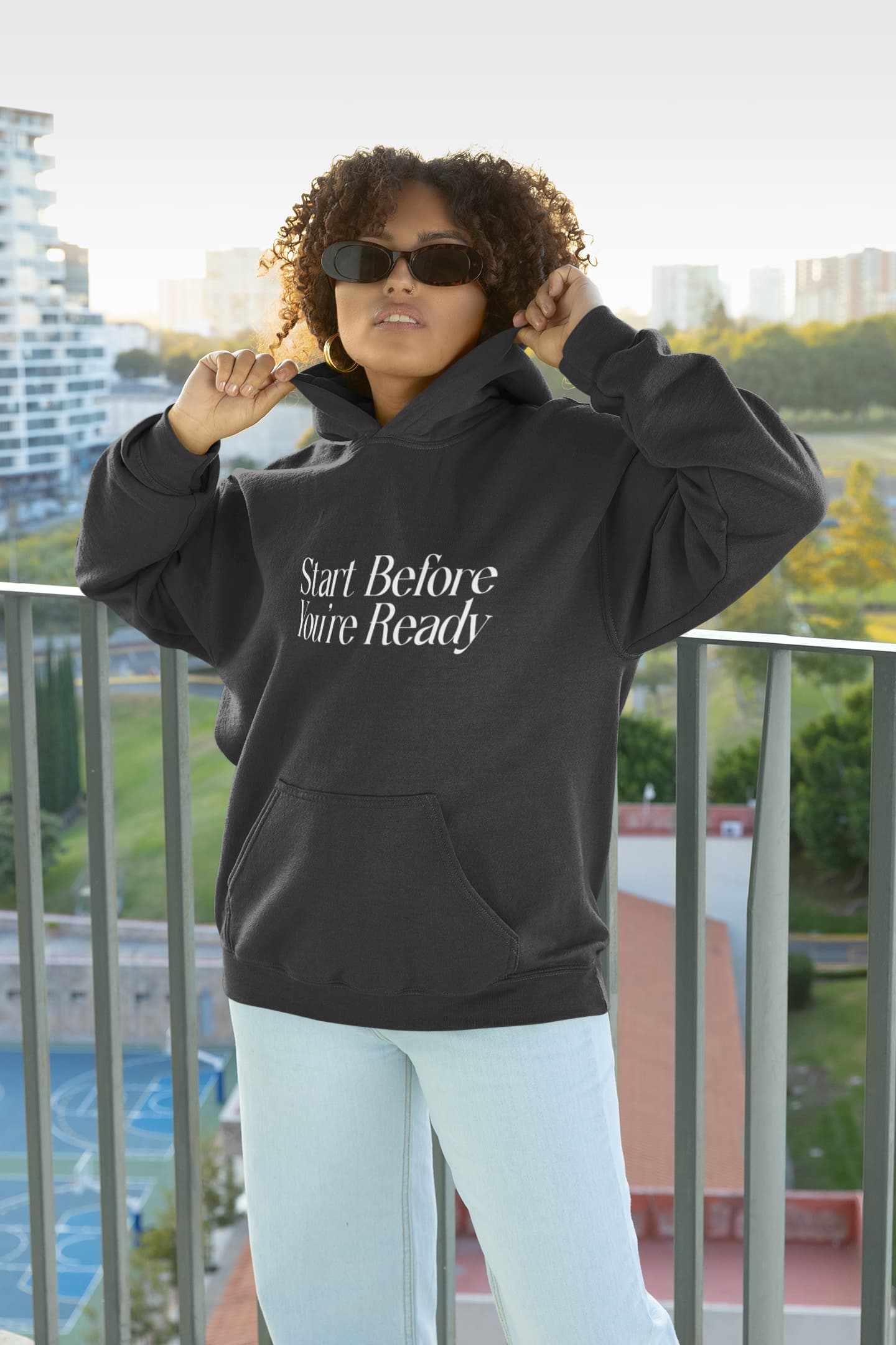 UNISEX BLACK HOODIES