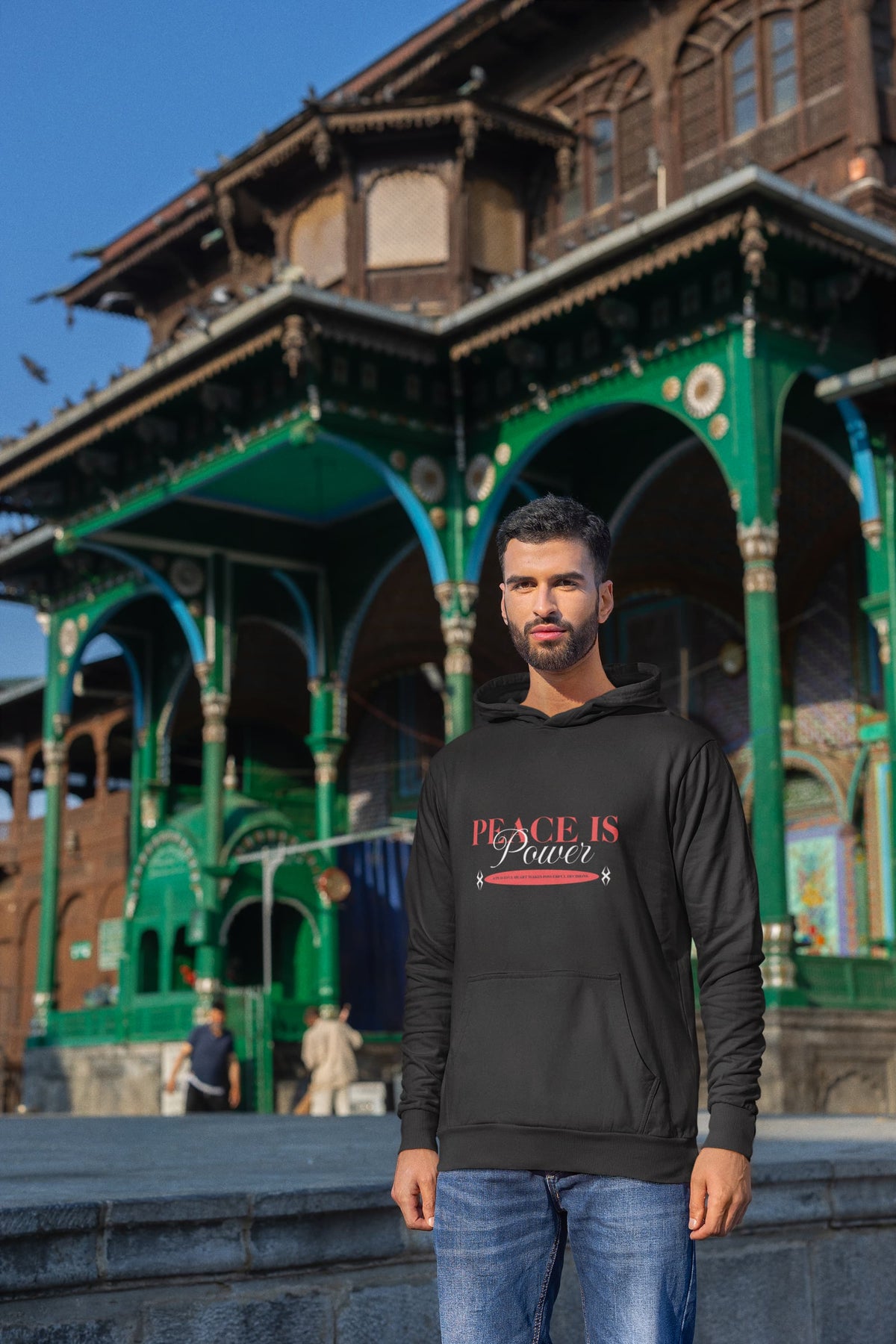 MENS BLACK HOODIES